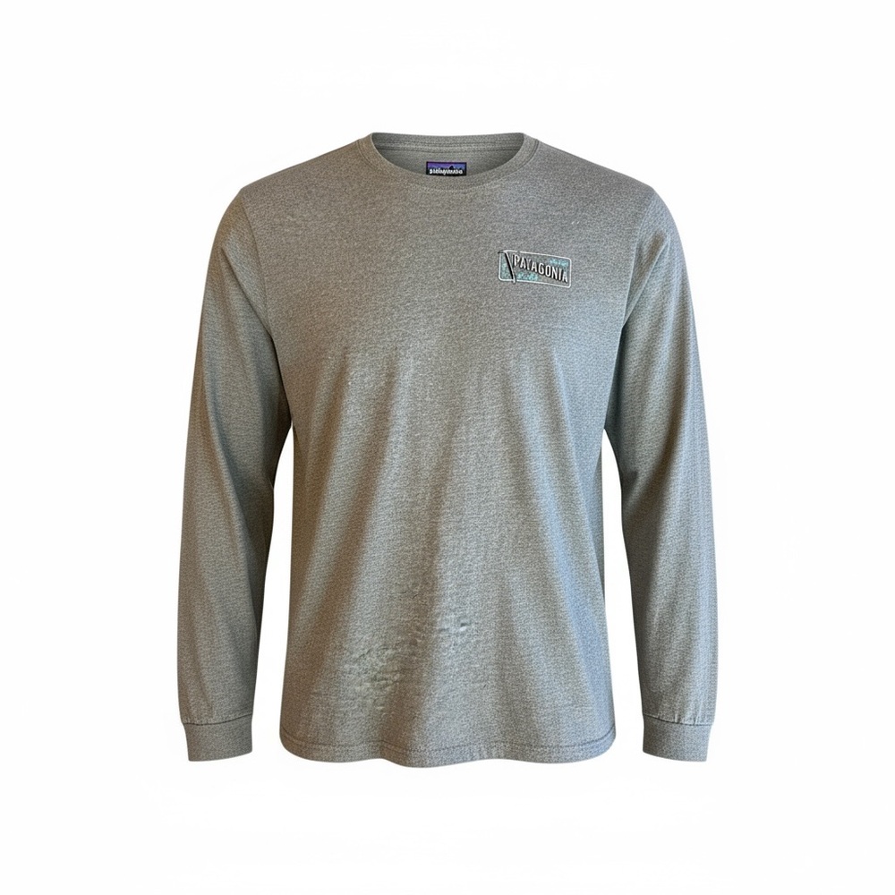 Patagonia Iron Clad Men's Heather Gray Long Sleeve Tee.  Size M